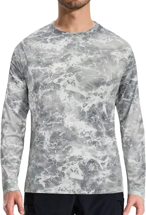 LOOGU Men’s Hunting Camo Shirt Lightweight, Camouflage Shirts for Men Long Sleeve Shirt for Fishing Hiking Camping