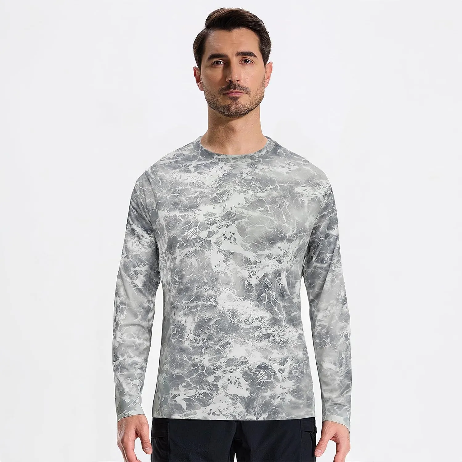 LOOGU Men’s Hunting Camo Shirt Lightweight, Camouflage Shirts for Men Long Sleeve Shirt for Fishing Hiking Camping