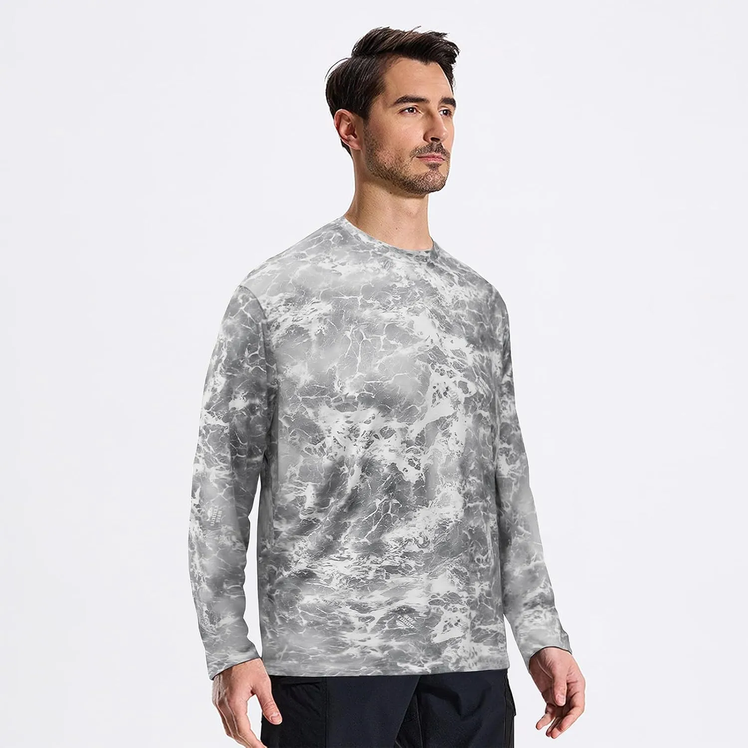 LOOGU Men’s Hunting Camo Shirt Lightweight, Camouflage Shirts for Men Long Sleeve Shirt for Fishing Hiking Camping