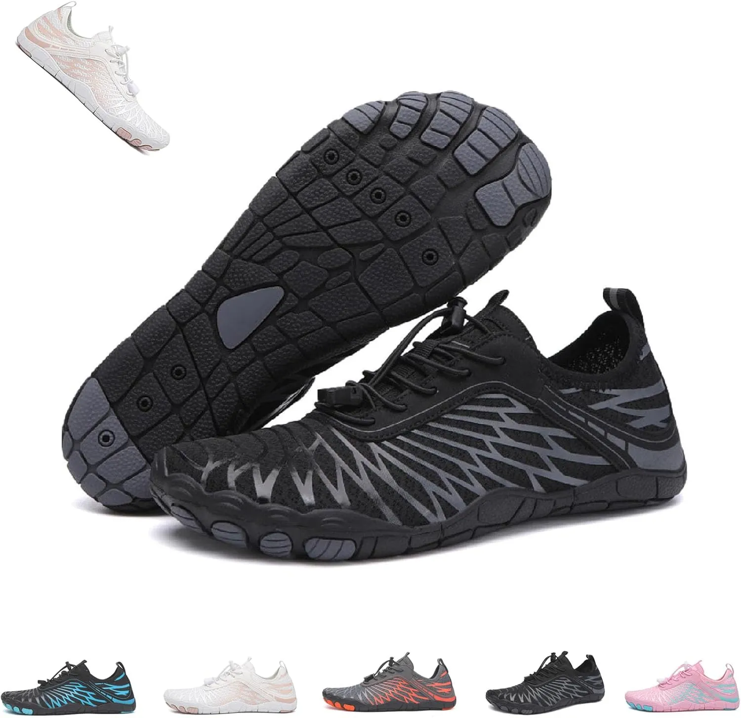 LOSD Barefoot Womens Men, Ultra-Light Hiking Barefoot Shoes, Non-Slip Breathable Quick Dry Barefoot Shoes