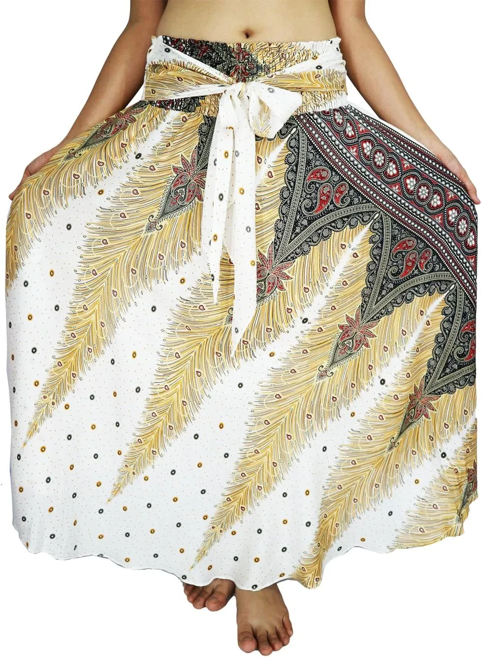 Lovely Creations Women Long Bohemian Maxi Skirts Midi Dress US Size 0-16