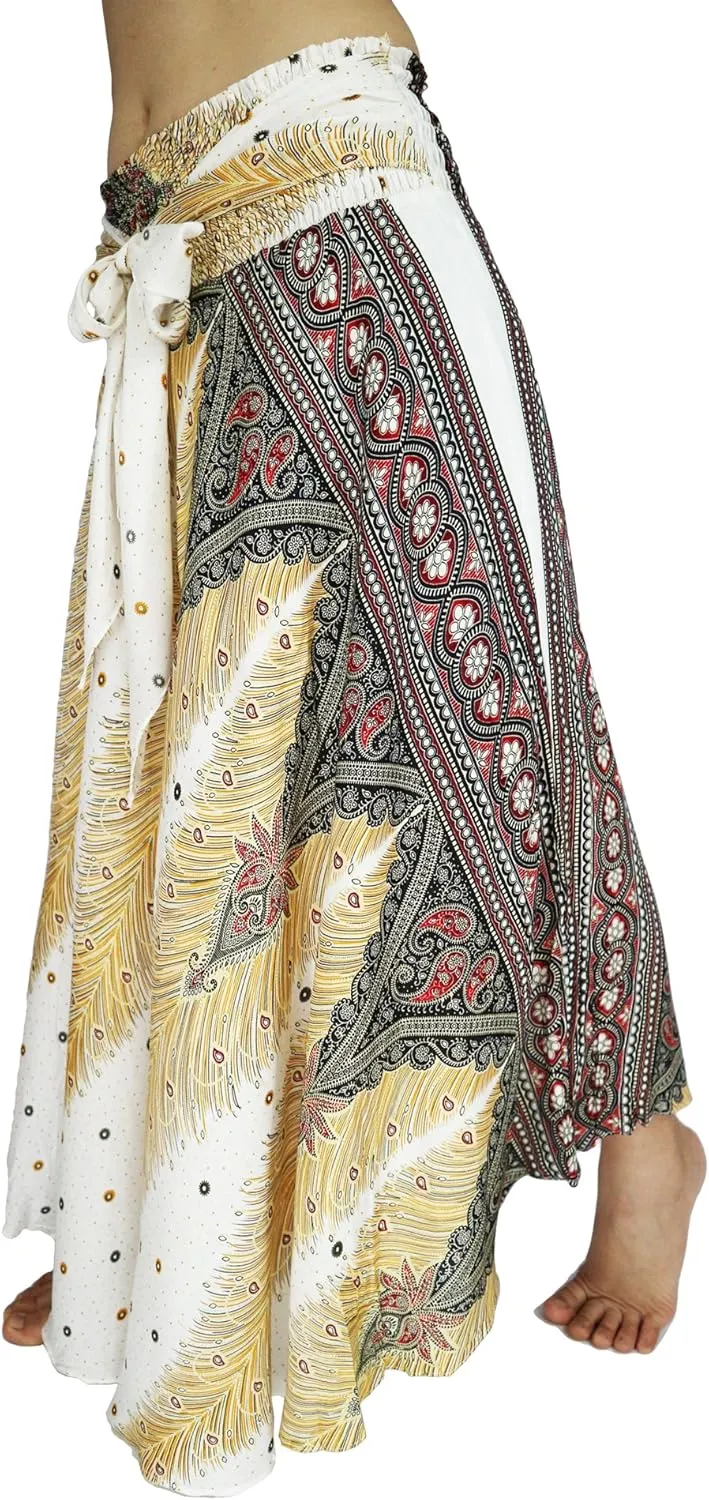 Lovely Creations Women Long Bohemian Maxi Skirts Midi Dress US Size 0-16