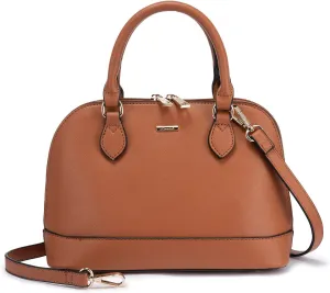 LOVEVOOK Purse for Women Small Crossbody Bags Classic Double Zip Top Handle Dome Satchel Bag