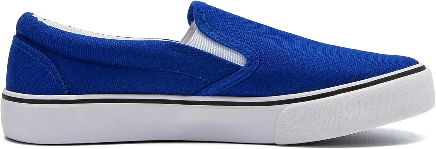 Low-Top Slip Ons Women's Fashion Sneakers Casual Canvas Sneakers for Women Comfortable Flats Breathable Padded Insole Slip on Sneakers Women Low Slip on Shoes
