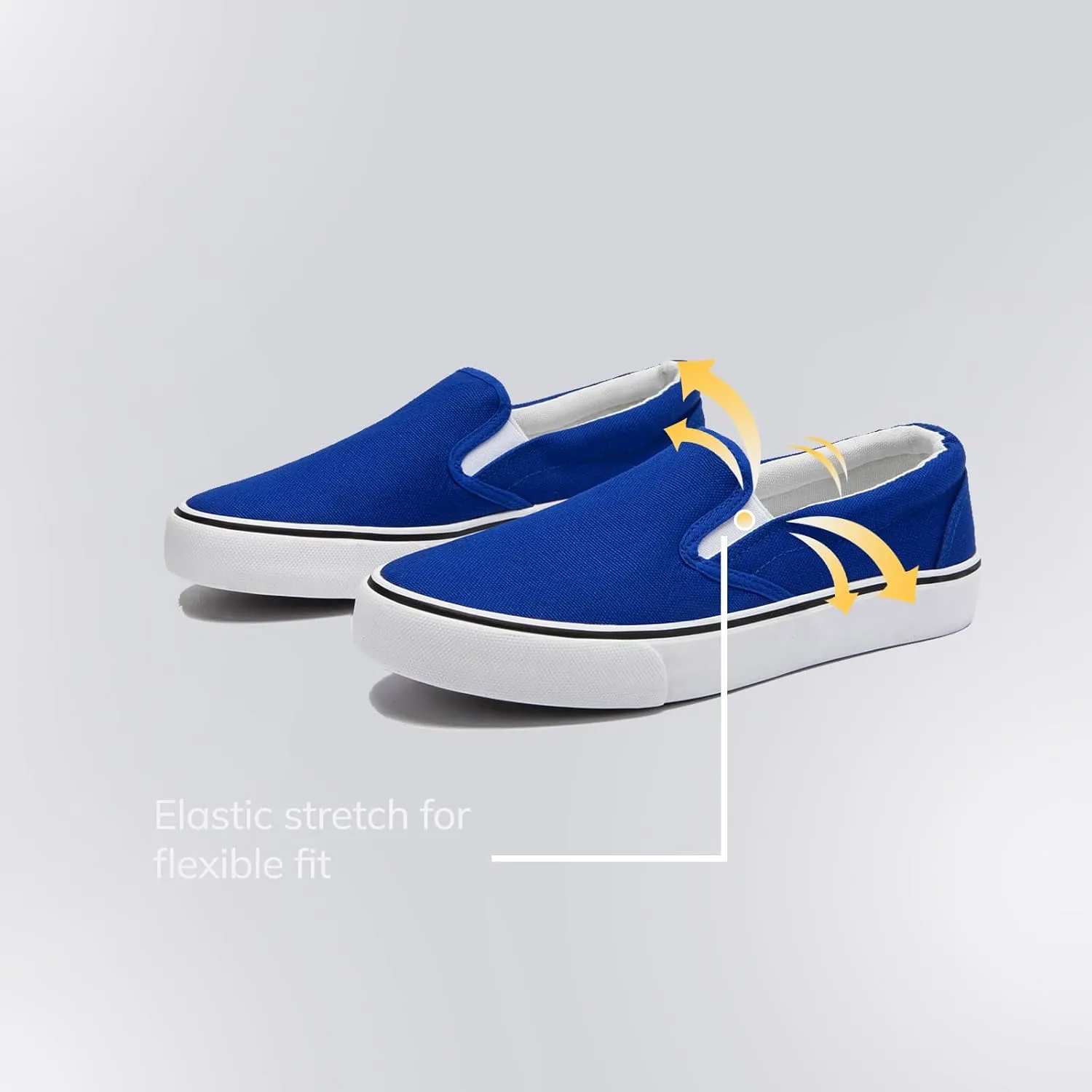 Low-Top Slip Ons Women's Fashion Sneakers Casual Canvas Sneakers for Women Comfortable Flats Breathable Padded Insole Slip on Sneakers Women Low Slip on Shoes