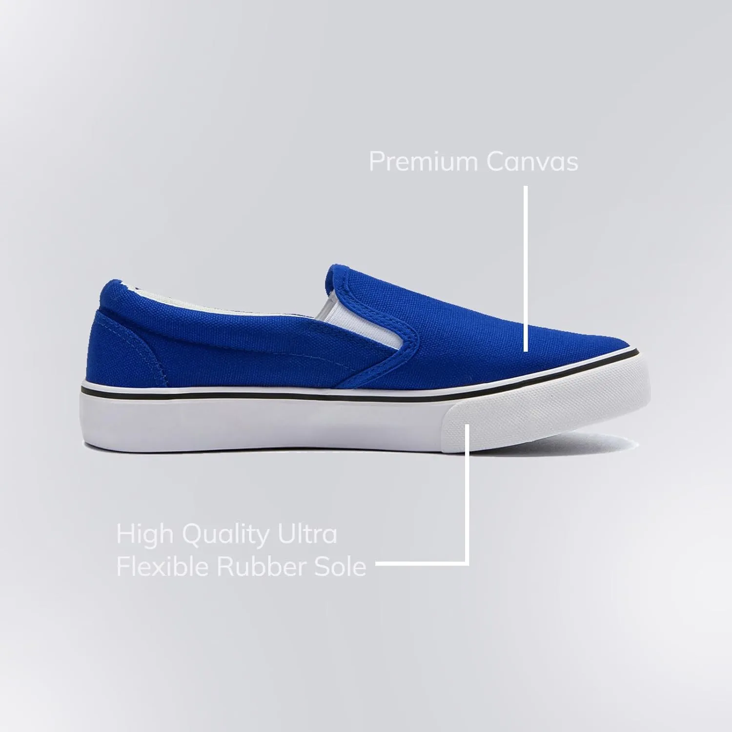 Low-Top Slip Ons Women's Fashion Sneakers Casual Canvas Sneakers for Women Comfortable Flats Breathable Padded Insole Slip on Sneakers Women Low Slip on Shoes