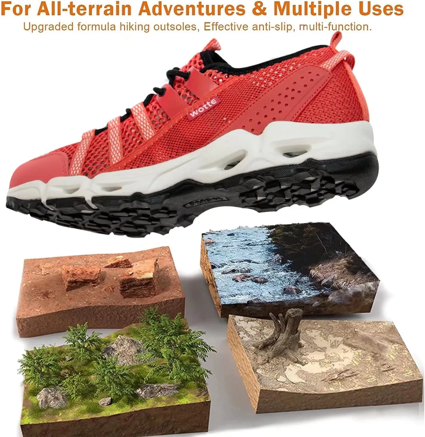 MAINCH Women's Hiking Water Shoes Quick Dry Outdoor Sport Sneakers
