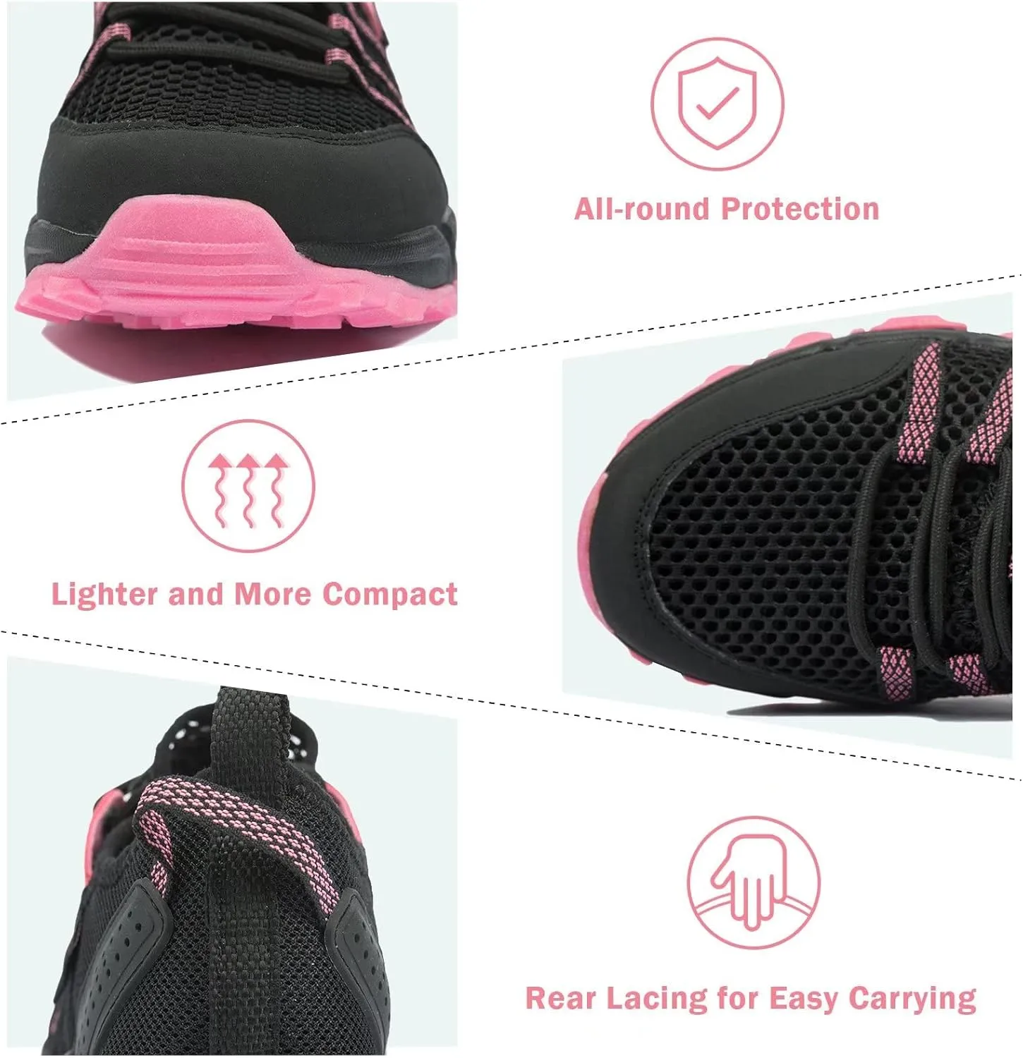 MAINCH Women's Hiking Water Shoes Quick Dry Outdoor Sport Sneakers