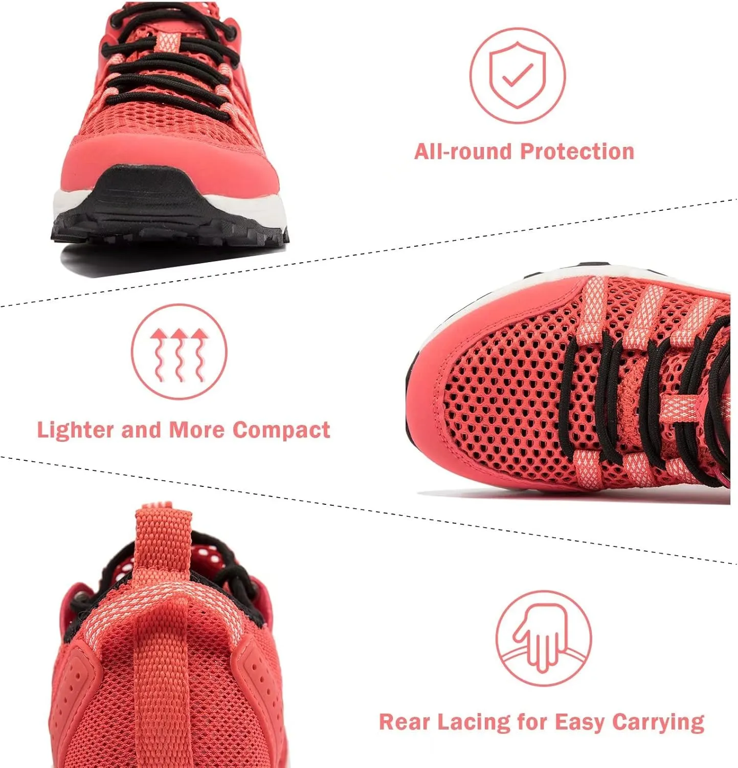 MAINCH Women's Hiking Water Shoes Quick Dry Outdoor Sport Sneakers