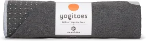 Manduka Yogitoes Yoga Towel – Rubber Grip Dots Non-Slip Bottom, Quick Dry Fitness Towel for Hot Yoga, Pilates, Exercise