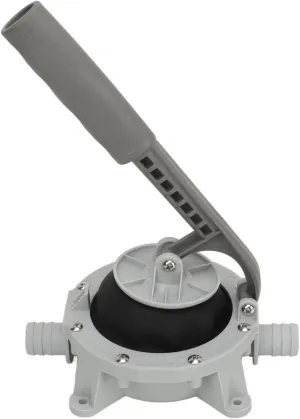 Manual Diaphragm Hand Pump, Metal Strong Suction Boat Bilge Pump, Lightweight Self Priming Water Tranfer Pump for Yachts Kayaks Speedboats