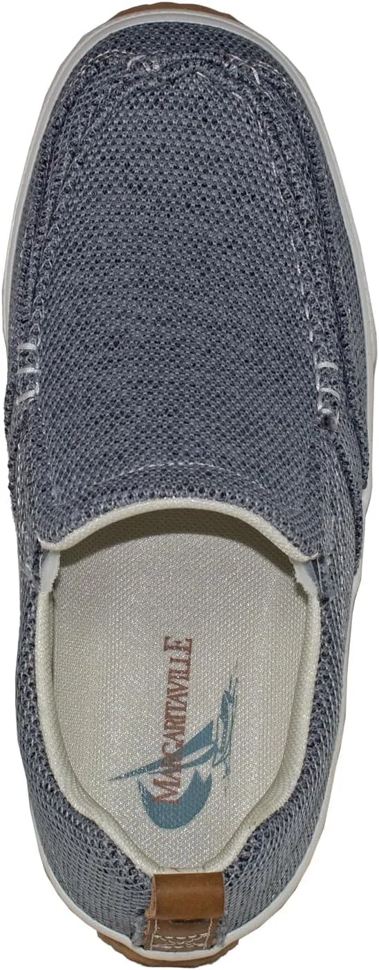 Margaritaville Men's Padded Tongue and Collar Textured Canvas Upper Slip on Casual Shoe Boat
