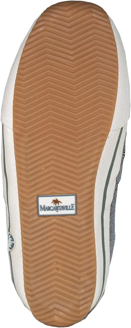 Margaritaville Men's Padded Tongue and Collar Textured Canvas Upper Slip on Casual Shoe Boat