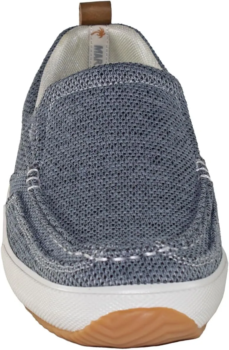 Margaritaville Men's Padded Tongue and Collar Textured Canvas Upper Slip on Casual Shoe Boat