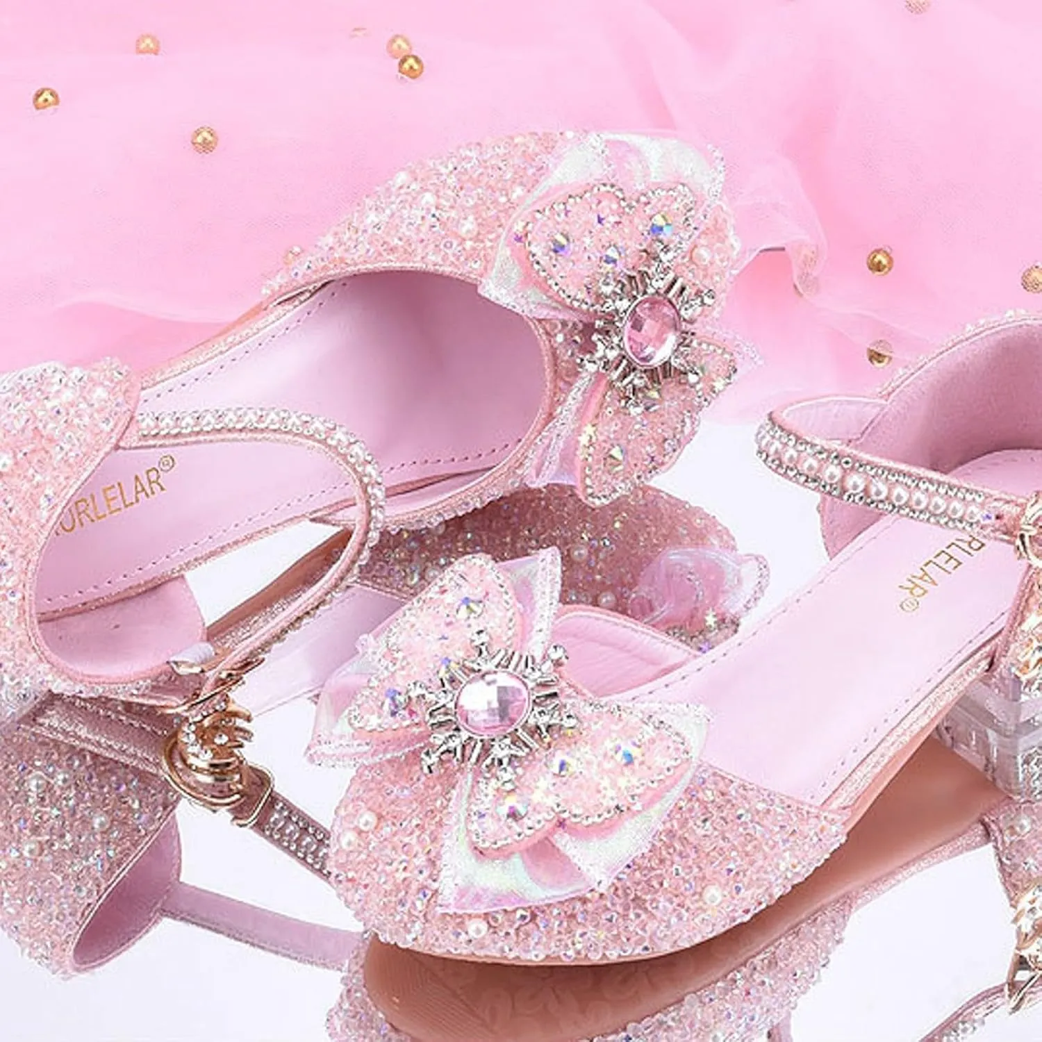 Mary Jane Shoes for Girls Bownot Non Slip Soft Sole Ballet Mary Jane Flats Newborn Infant First Walker Dress Shoes