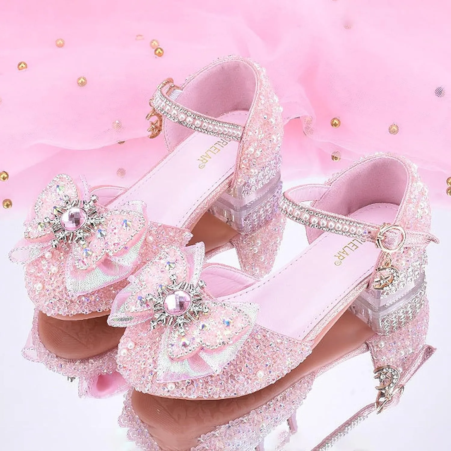 Mary Jane Shoes for Girls Bownot Non Slip Soft Sole Ballet Mary Jane Flats Newborn Infant First Walker Dress Shoes
