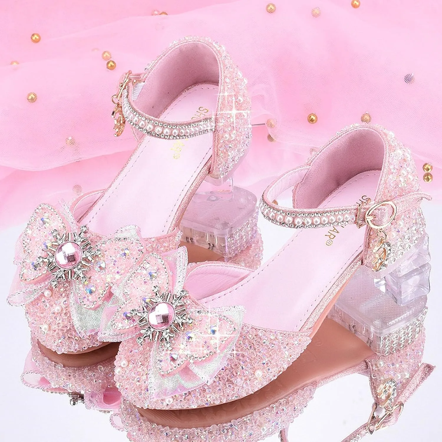 Mary Jane Shoes for Girls Bownot Non Slip Soft Sole Ballet Mary Jane Flats Newborn Infant First Walker Dress Shoes