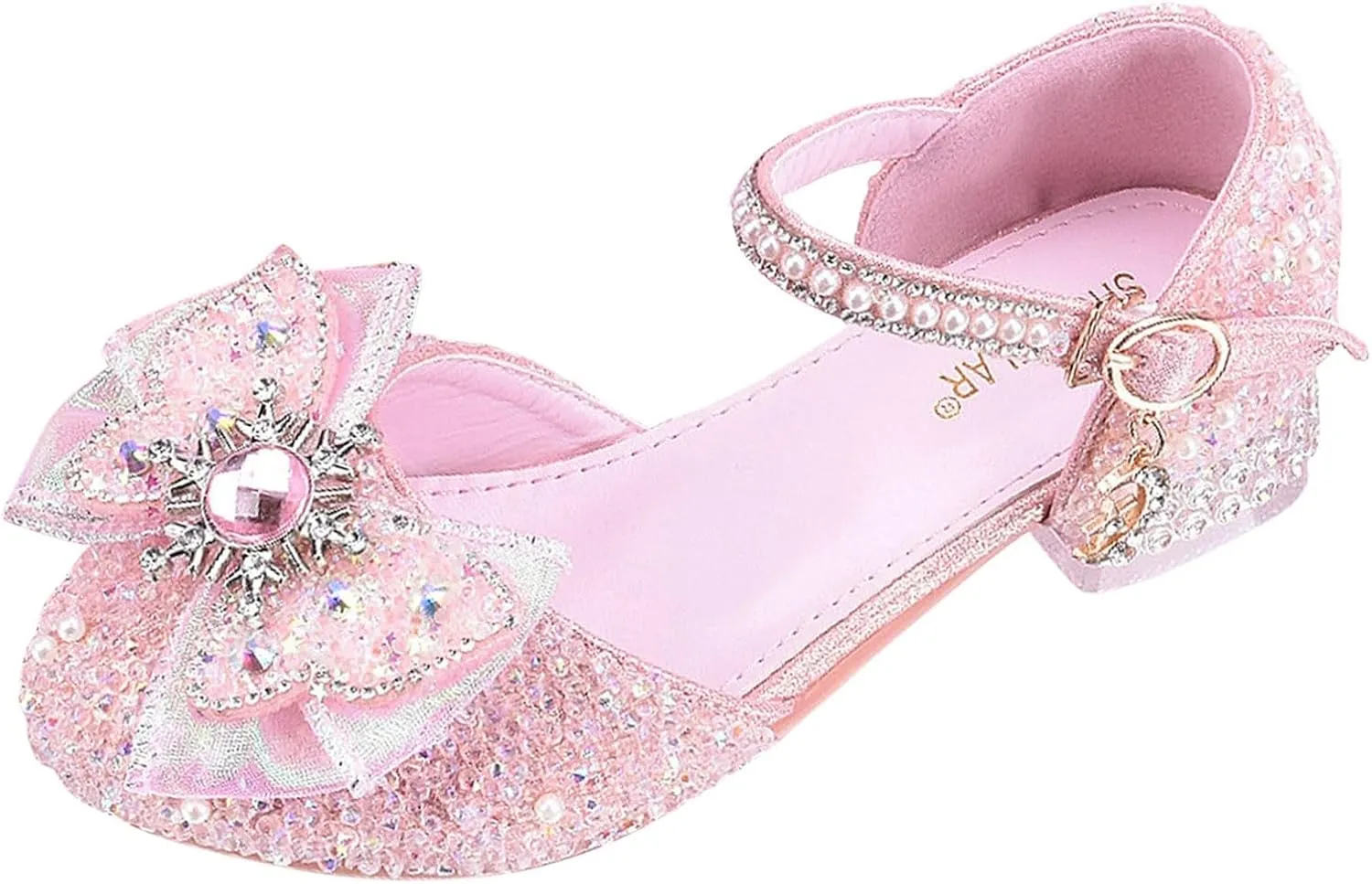 Mary Jane Shoes for Girls Bownot Non Slip Soft Sole Ballet Mary Jane Flats Newborn Infant First Walker Dress Shoes