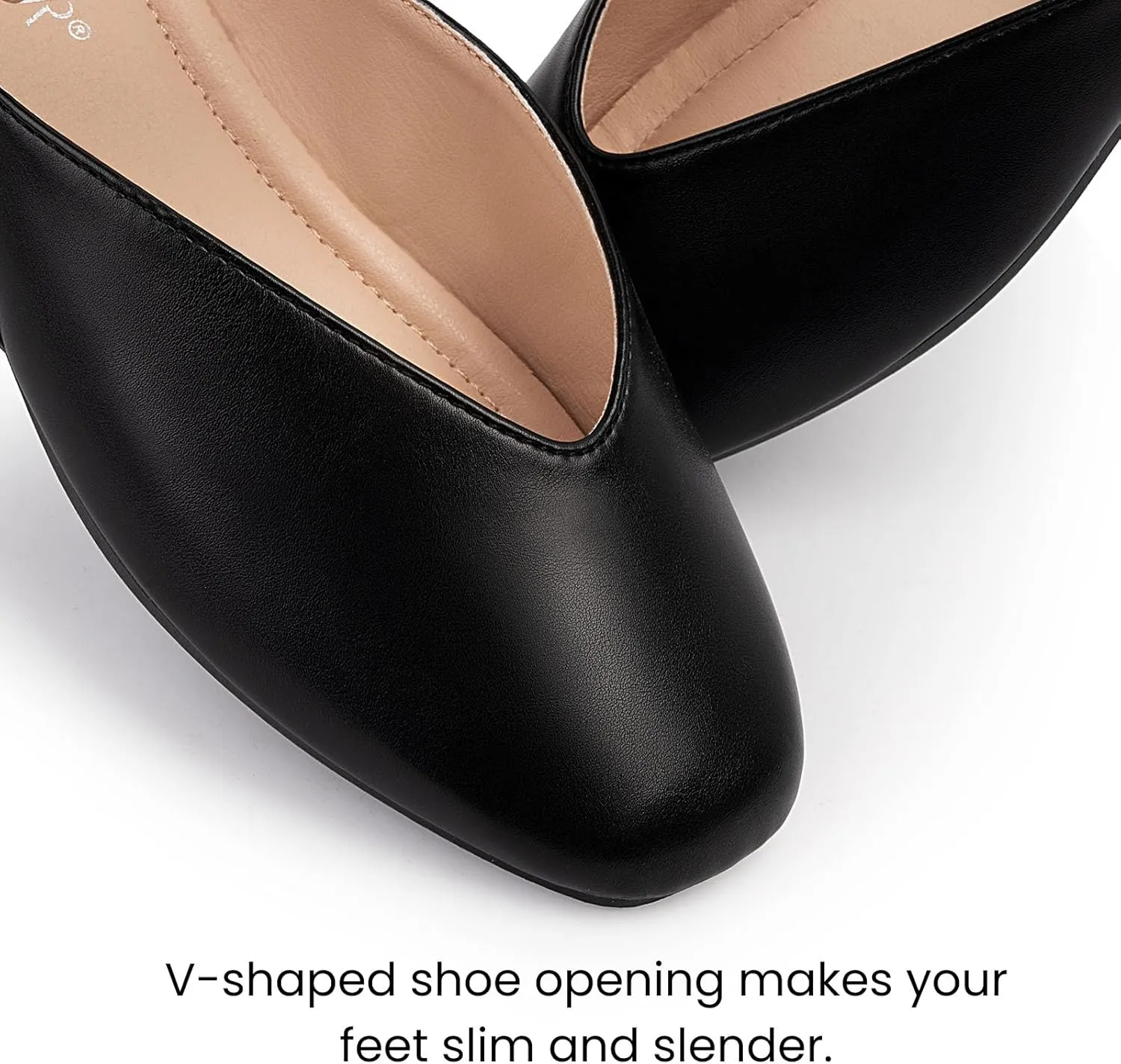 Mary Jane Shoes Women, Square Toe Ballet Flats Shoes, Comfortable Strap Ballet Flats, Flats for Women Dressy with Adjustable Buckle