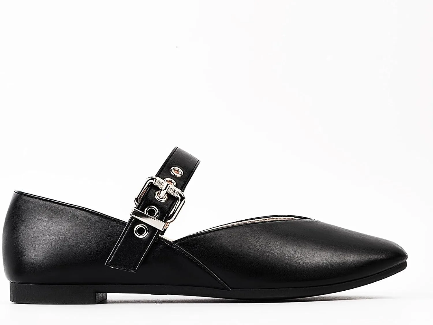 Mary Jane Shoes Women, Square Toe Ballet Flats Shoes, Comfortable Strap Ballet Flats, Flats for Women Dressy with Adjustable Buckle