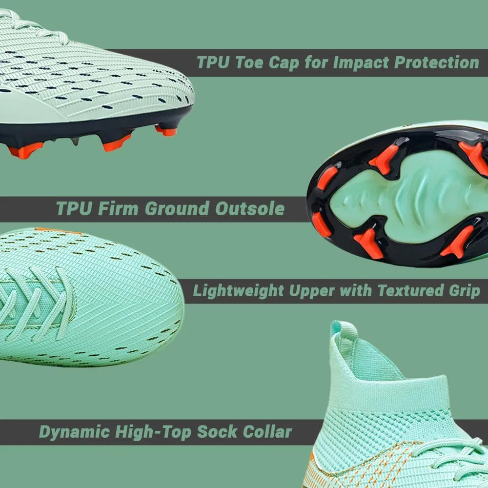 Maylrvjv Soccer Cleats Unisex Lightweight: Football Shoes for Men & Women
