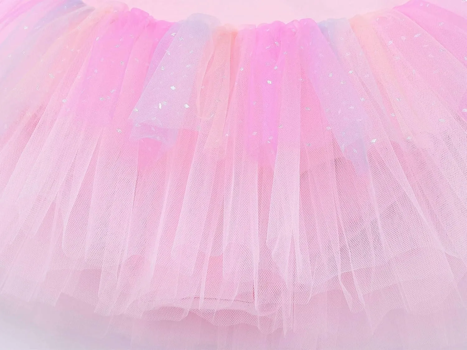 MdnMd Fly Short Sleeve Lace Dance Ballet Tutu Leotard Ballerina Outfit for Toddler Girls