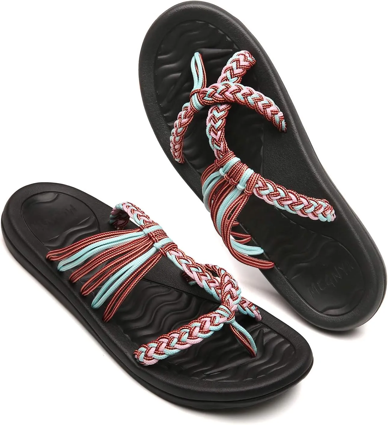 MEGNYA Women's flip Flops Sandals Arch Support, Comfortable Walking Sandals, Water Sandals Perfect for The Beach/Long Walks/Poolside