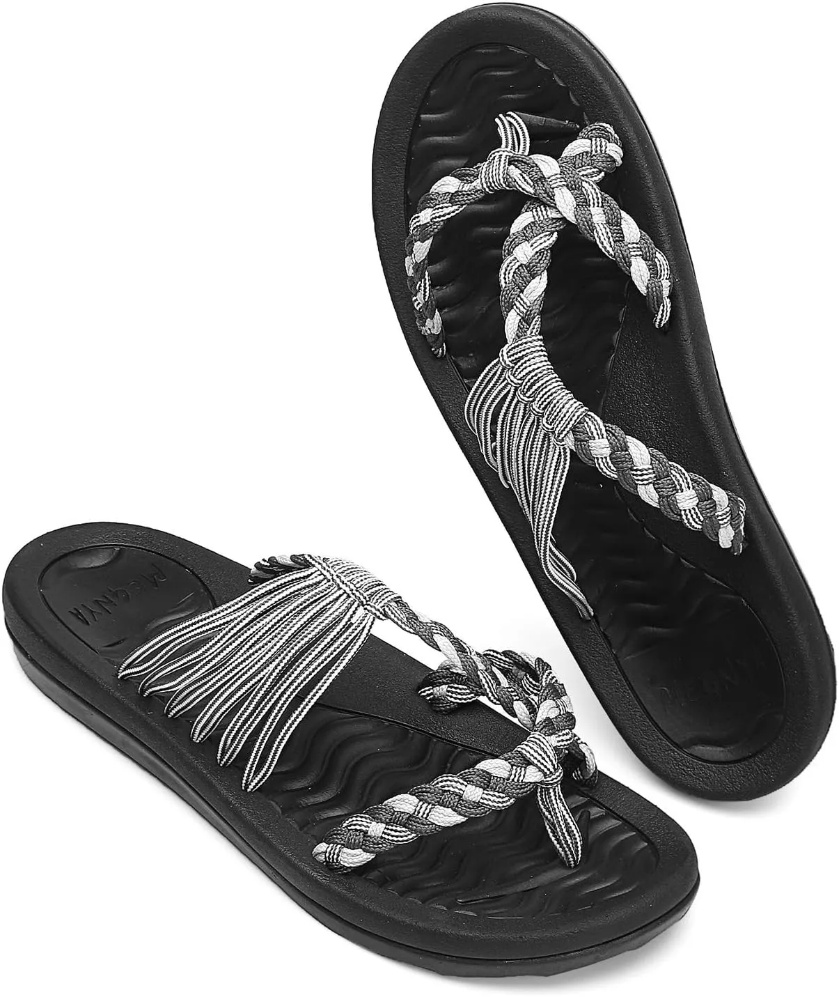 MEGNYA Women's flip Flops Sandals Arch Support, Comfortable Walking Sandals, Water Sandals Perfect for The Beach/Long Walks/Poolside