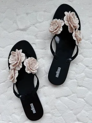 Melissa Jelly Sandal in Beige Florals
