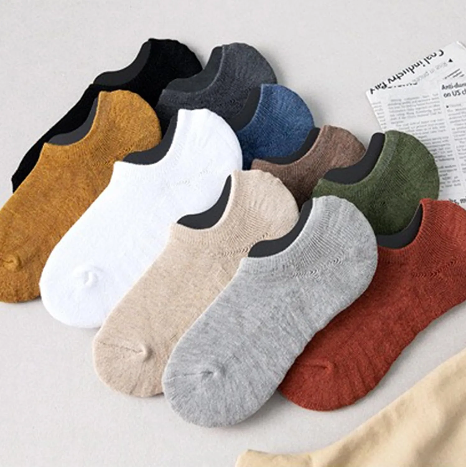 Men 10 Pairs Women No Show Socks, Low Cut Ankle Sock, Short Socks Casual Socks