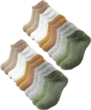 Men 10 Pairs Women No Show Socks, Low Cut Ankle Sock, Short Socks Casual Socks