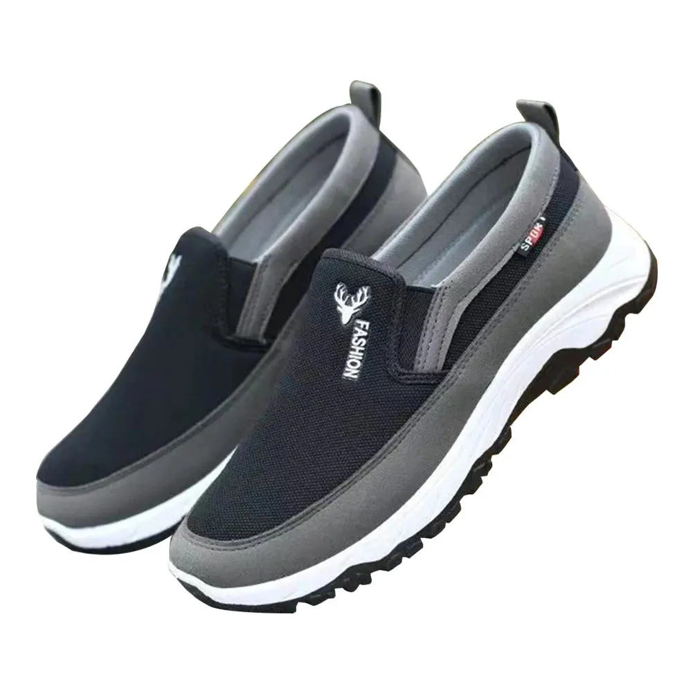 Men Penny Boat Shoes Sports Shoes Breathable Orthopedic Travel Plimsolls Flat Slip On for Outdoor Activity Hiking Walking