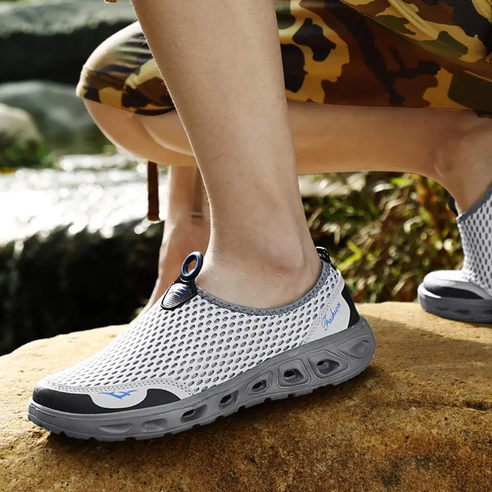 Men Women Quick Dry Water Shoes Slip-on Aqua Sport Walking Shoes
