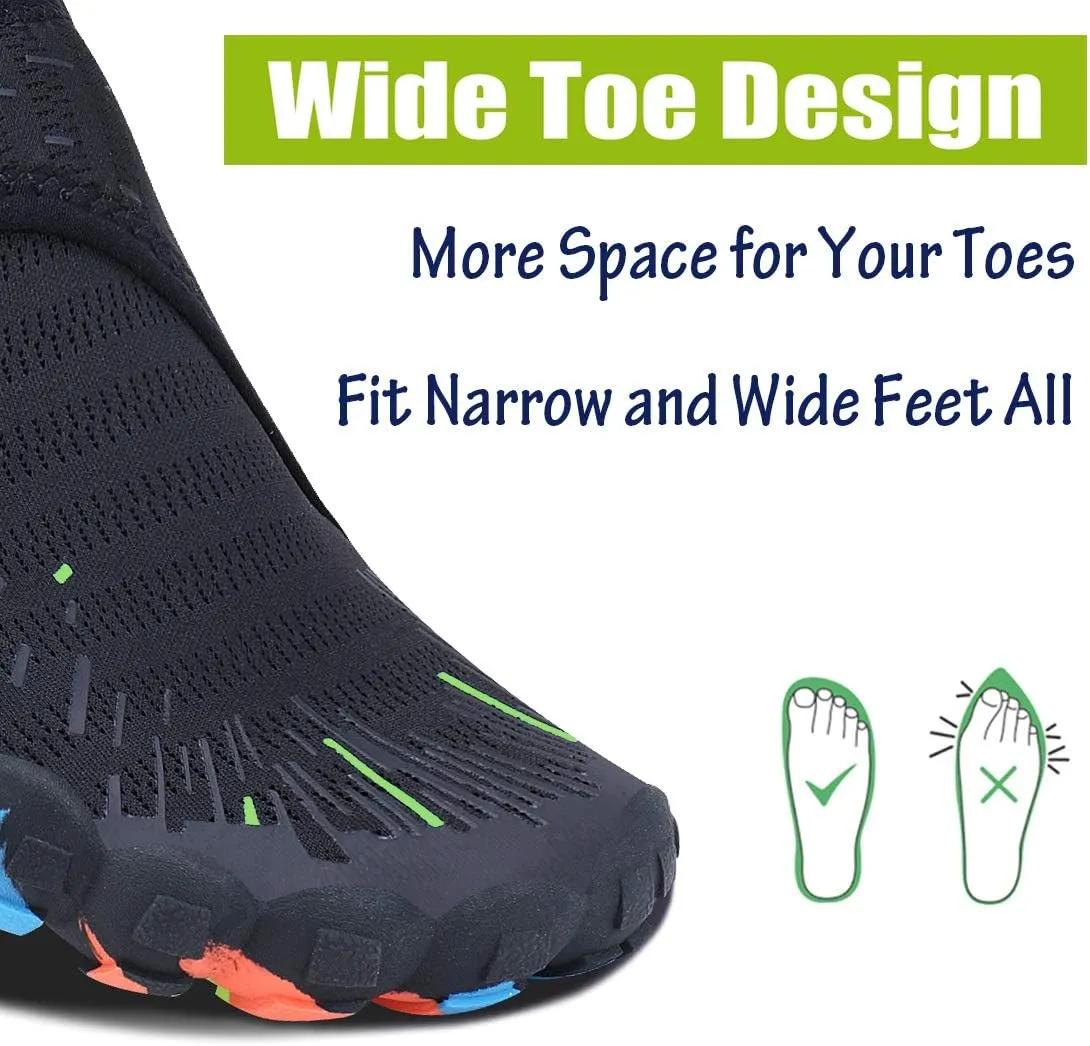 Men Women Water Sports Shoes Slip-on Quick Dry Aqua Swim Shoes for Pool Beach Surf Walking Water Park