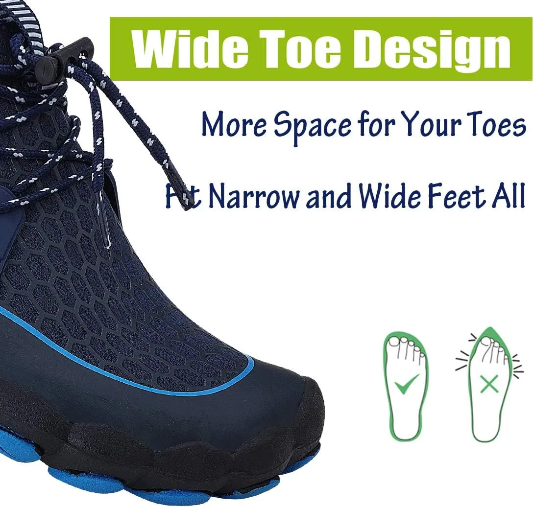Men Women Water Sports Shoes Slip-on Quick Dry Aqua Swim Shoes for Pool Beach Surf Walking Water Park