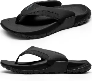 Mens Arch Support Walking Flip Flops Durable Comfort Outdoor Thong Sandals for Men Non Slip Summer Beach Sandals