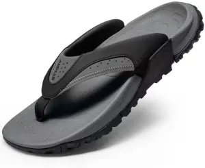 Mens Arch Support Walking Flip Flops Durable Comfort Outdoor Thong Sandals for Men Non Slip Summer Beach Sandals