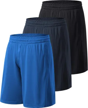 Men's Athletic Shorts with Pockets and Elastic Waistband Quick Dry Activewear Workout Shorts for Men