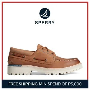 Men's Authentic Original Lug 3-Eye Boat Shoe Tan (STS25158)