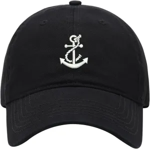 Men's Baseball Cap Boat Anchor Embroidered Washed Cotton Vintage Dad Gifts Hat