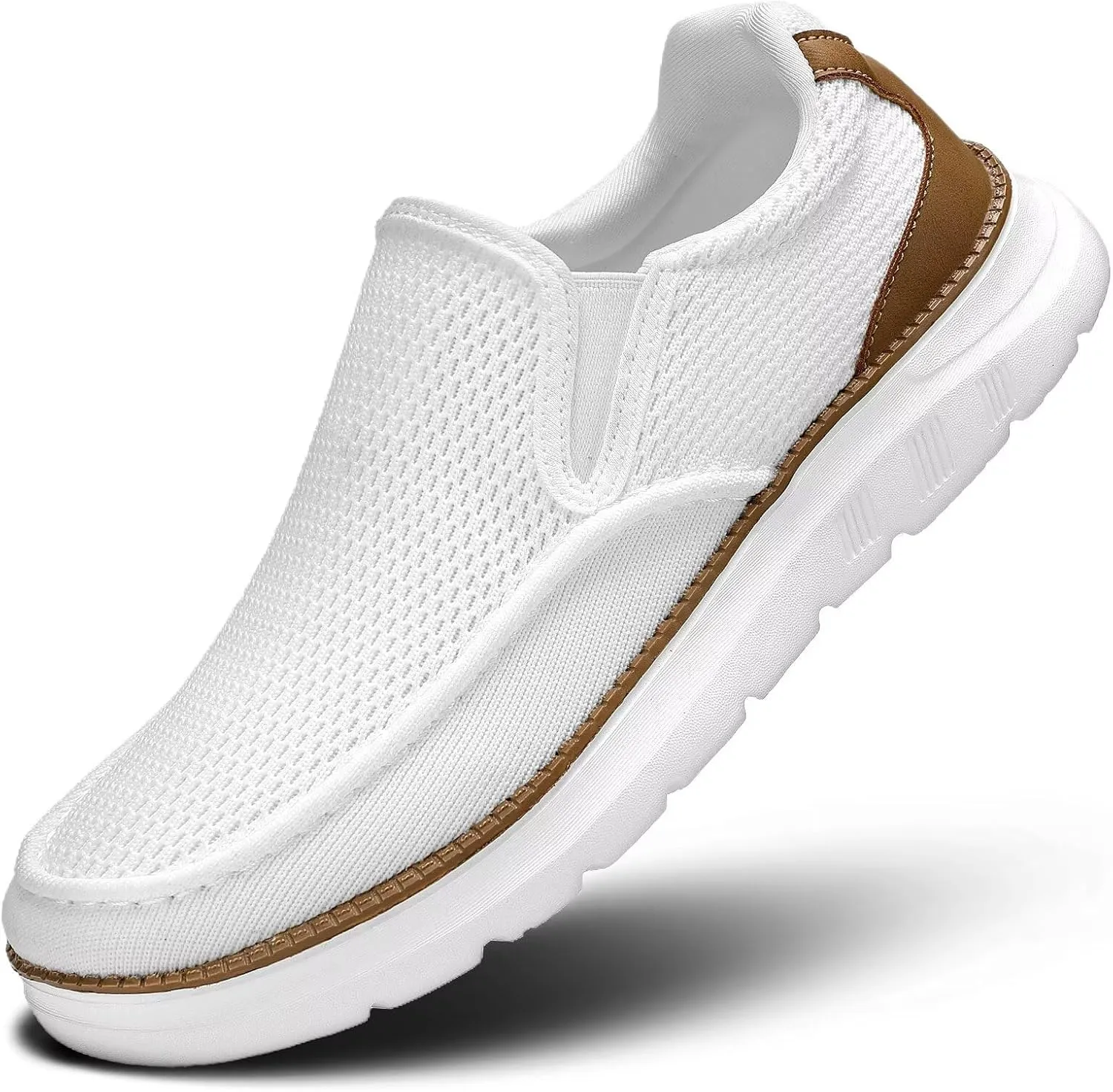 Mens Boat Shoes Casual Loafers Slip On Walking Dress Sneakers Mesh Business Oxfords Work Lightweight Soft Sole