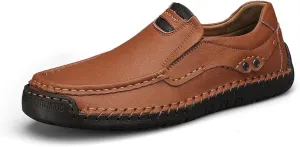 Men's Casual Leather Loafers Shoes Slip On Dress Shoes Walking Driving Moccasins