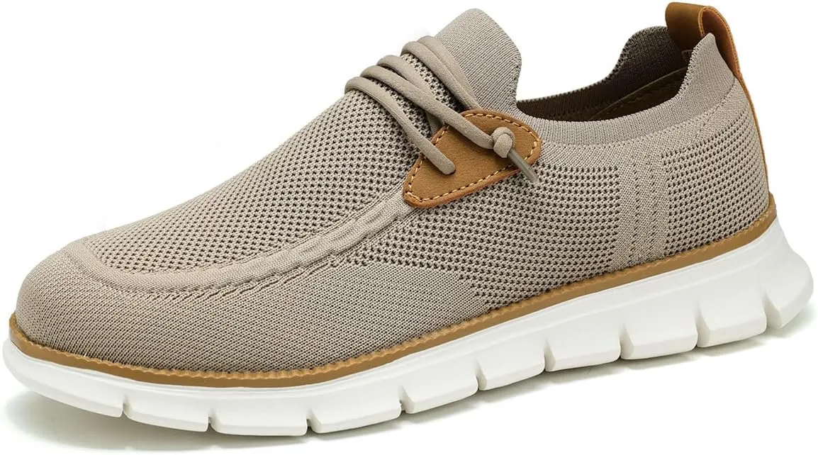 Mens Casual Loafers Shoes Slip On Fashion Walking Dress Sneakers Business Oxfords Work Lightweight Soft Sole Zapatos