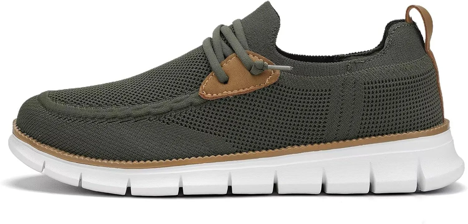 Mens Casual Loafers Shoes Slip On Fashion Walking Dress Sneakers Business Oxfords Work Lightweight Soft Sole Zapatos