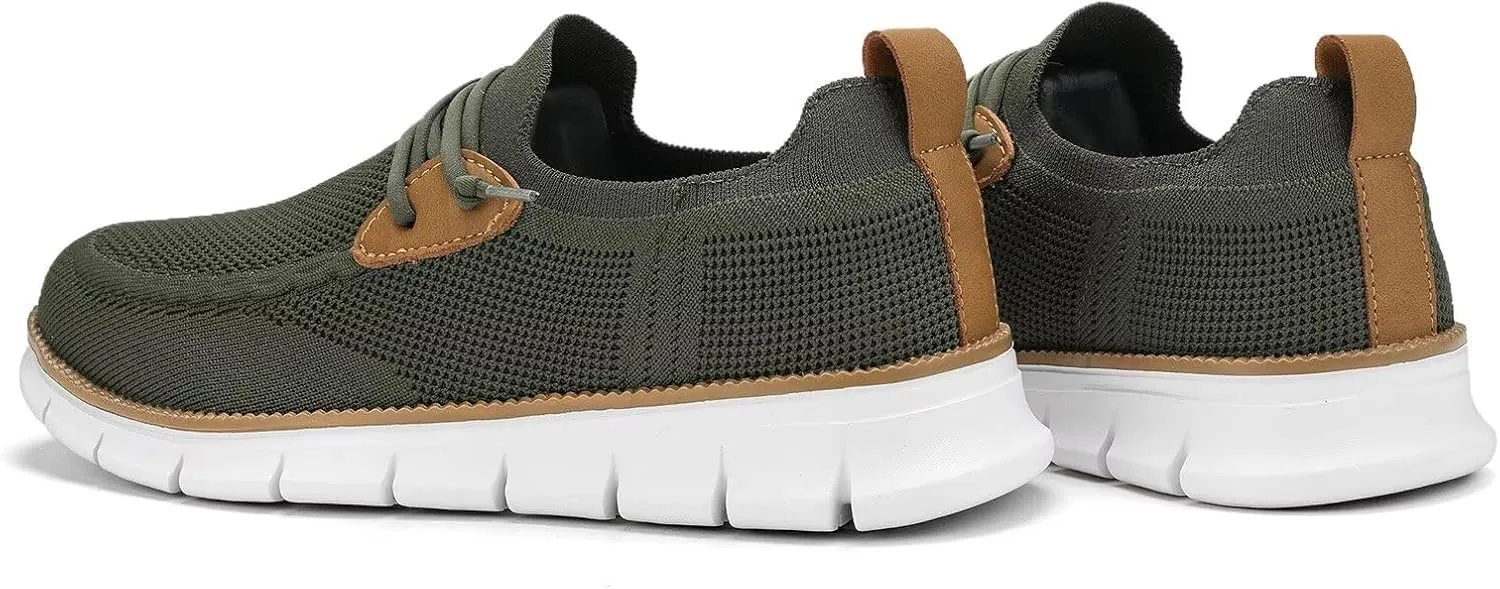 Mens Casual Loafers Shoes Slip On Fashion Walking Dress Sneakers Business Oxfords Work Lightweight Soft Sole Zapatos