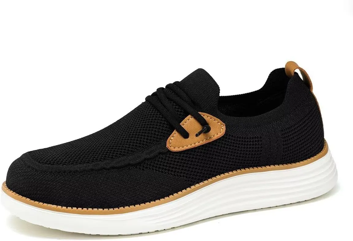 Mens Casual Loafers Shoes Slip On Fashion Walking Dress Sneakers Business Oxfords Work Lightweight Soft Sole