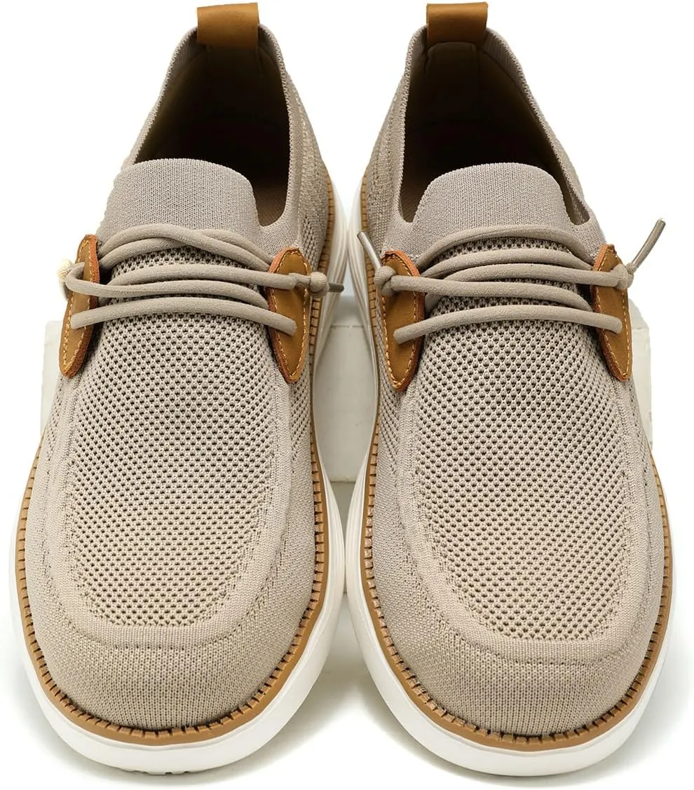 Mens Casual Loafers Shoes Slip On Walking Dress Sneakers Mesh Business Oxfords Work Lightweight Soft Sole Zapatos