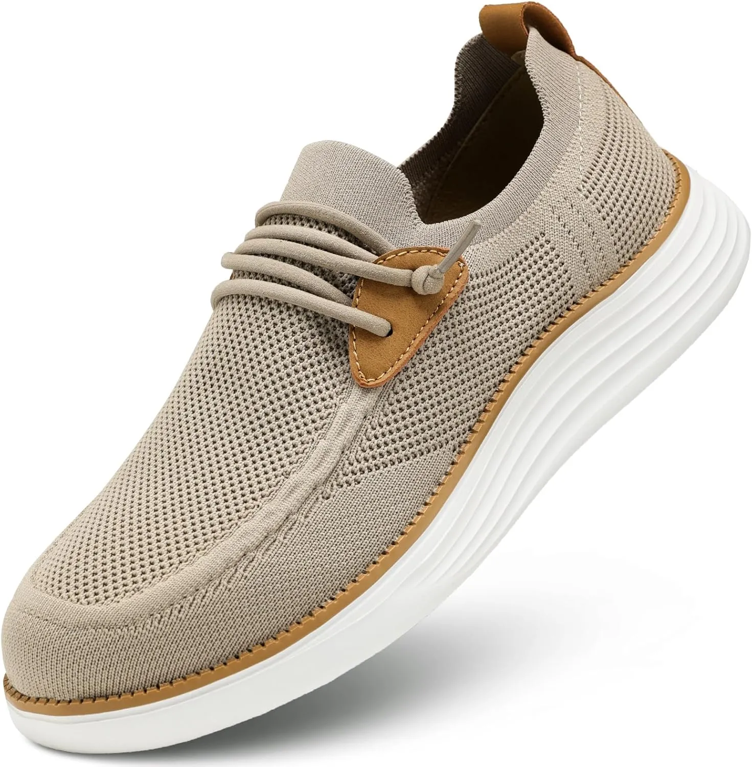 Mens Casual Loafers Shoes Slip On Walking Dress Sneakers Mesh Business Oxfords Work Lightweight Soft Sole Zapatos
