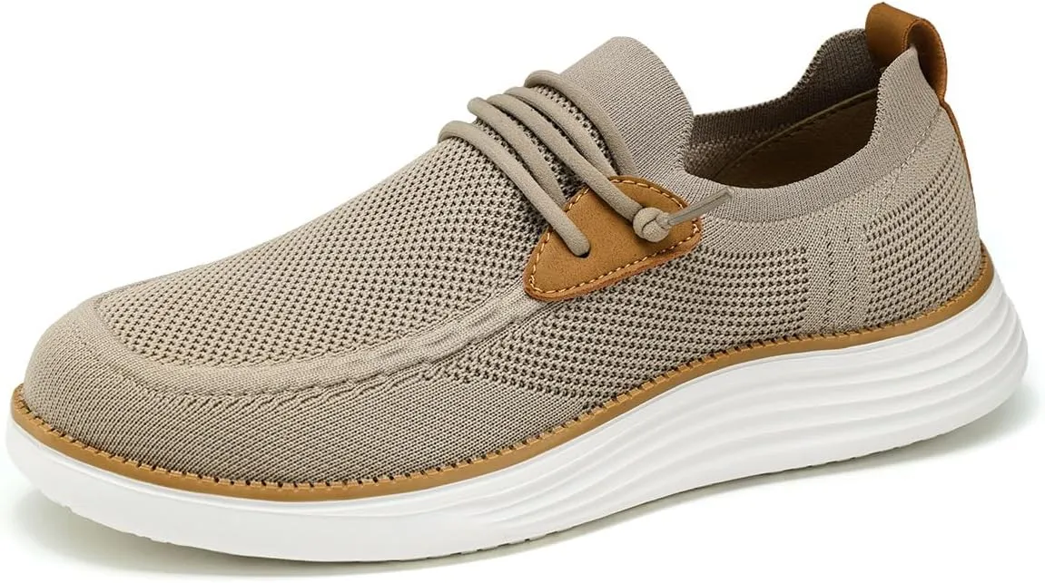 Mens Casual Loafers Shoes Slip On Walking Dress Sneakers Mesh Business Oxfords Work Lightweight Soft Sole Zapatos