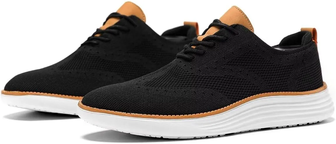 Mens Casual Loafers Shoes Slip On Walking Dress Sneakers Mesh Business Oxfords Work Lightweight Soft Sole Zapatos